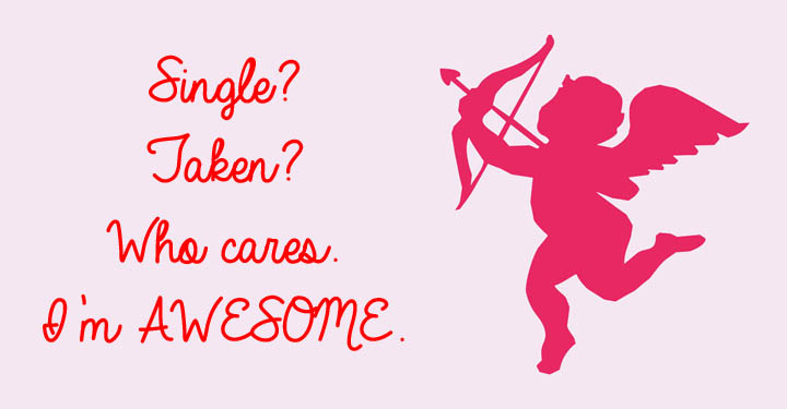14 Songs Happily Single People Should Listen to This Valentine's 1 Flying-Cupid-Silhouettes