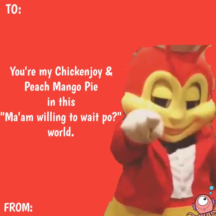 Funny Jollibee Valentine's Day card