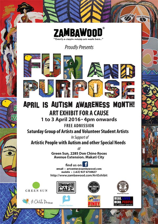 The Fun and Purpose Art Exhibit: Artistically Gifted Children and Adults with Special Needs Zambawood