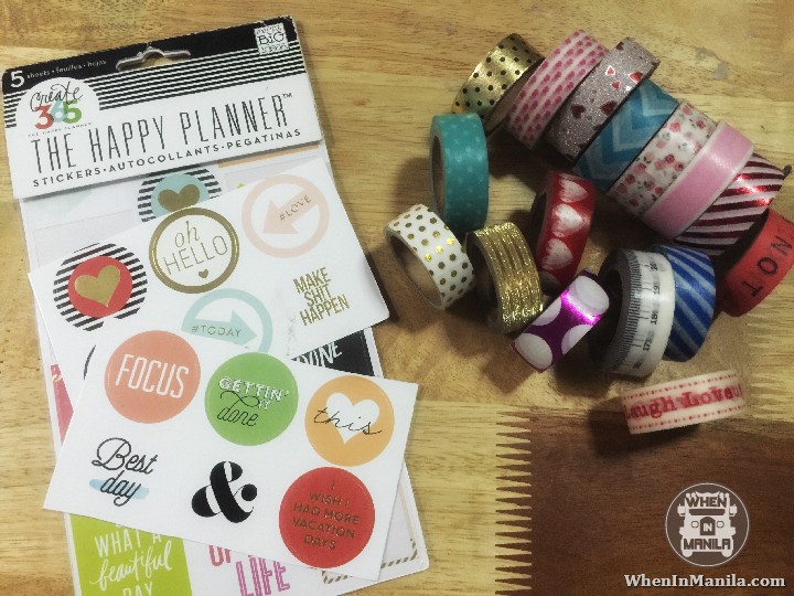 Ready, Set, Plan! The Top 6 Essentials of A Modern Planner Gal 1 Washis and stickers galore