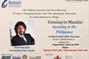 British Homestyle Consultant Laurence Llewelyn Bowen To Hold Brief Talk at Dusit Thani