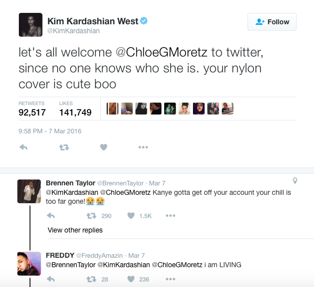 Twit-War: Chloe Moretz Calls Out Kim K "Women Have More To Offer Than Just Our Bodies" 4 kimkchloemoretzScreen Shot 2016-03-09 at 3.34.17 PM