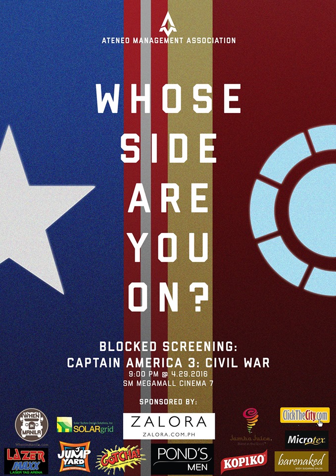 Captain America: Civil War Block Screening at SM Megamall