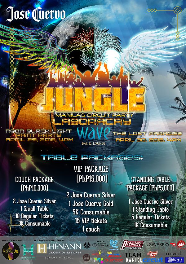 Jungle Circuit Party Neon, The Lost Paradise, and Hydro Manila: 3 Massive LaBoracay Parties Waiting for You! 