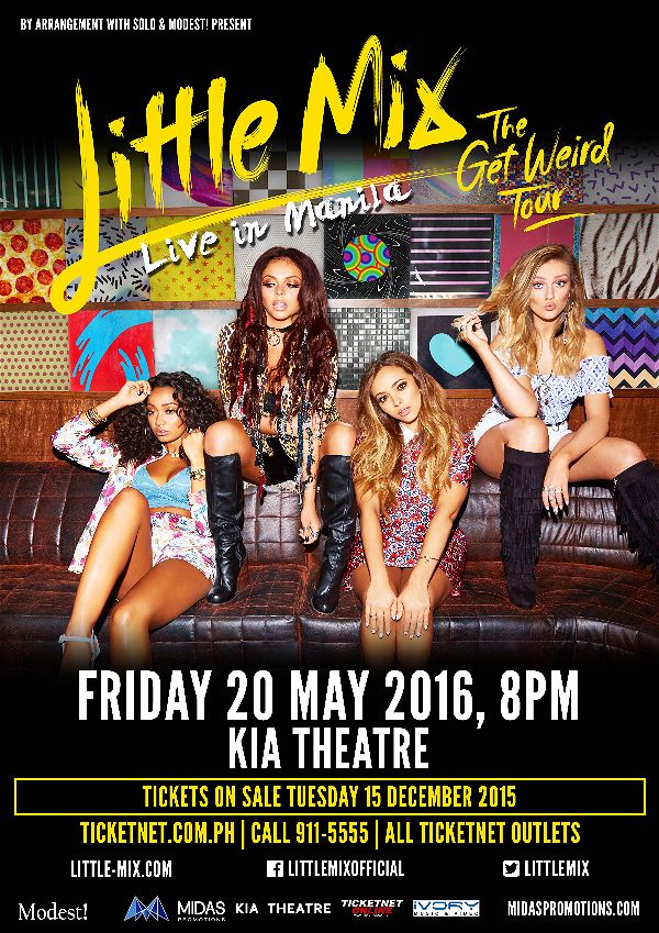 Little Mix: "The Get Weird Tour" Live in Manila this May!