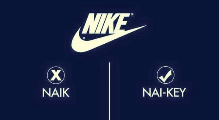 Mispronounced Brand Names Nike