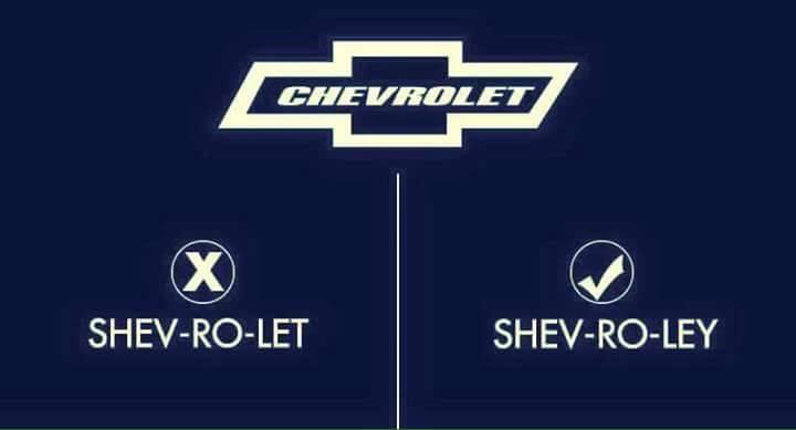 Mispronounced Brand Names Chevrolet