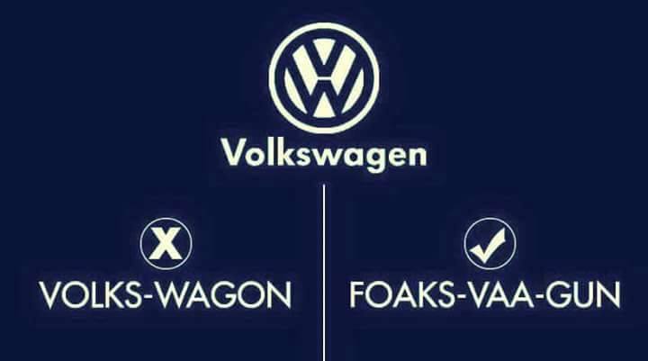 Mispronounced Brand Names Volkswagen