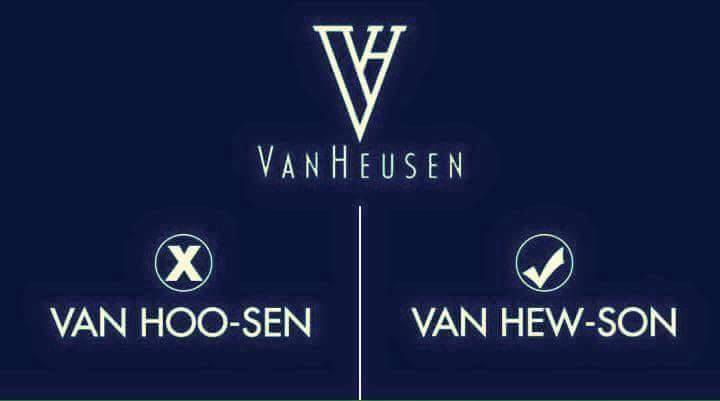 Mispronounced Brand Names Van Heusen