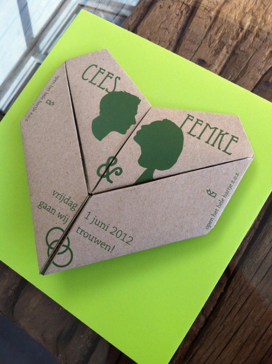 Origami Wedding Invitation