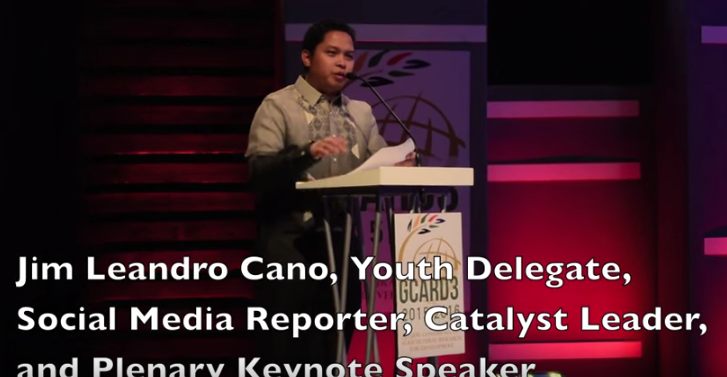 Philippines Represent: The Adventure of Two Young Agriculturists at GCARD3 3 GCARD3 YAP