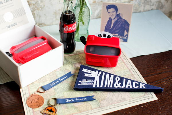 Vintage Americana Wedding Invitation