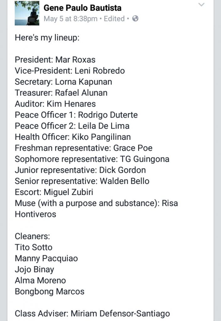 Funny comments halalan 2016