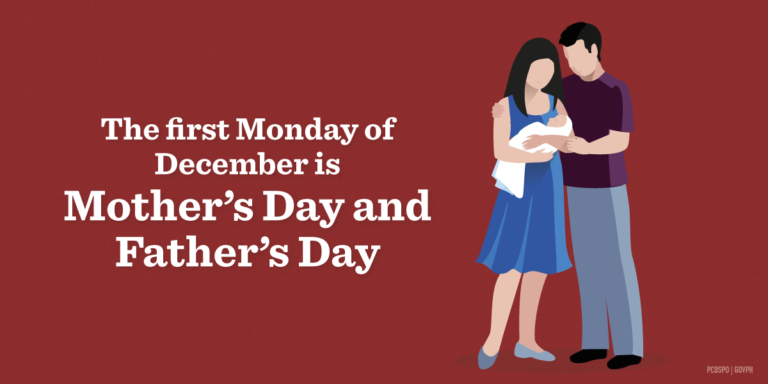 Did You Know that Mother's Day and Father's Day in the Philippines is in December