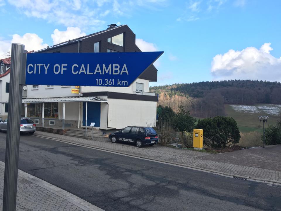 Germany Calamba sign