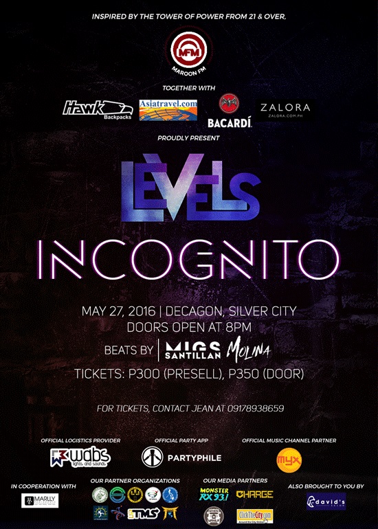 LEVELS 2.0: Incognito — A Night of Drinks, Games, Partying, and Fun