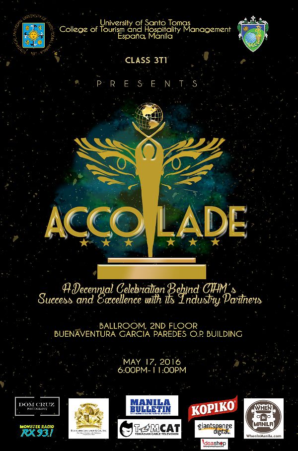 ACCOLADE: A Decennial Celebration of UST College of Tourism and Hospitality Management