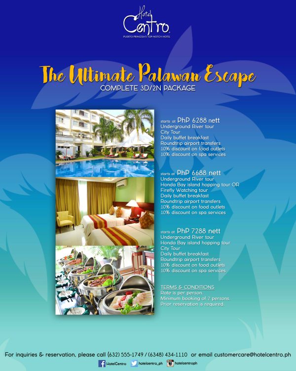 Traveling to Puerto Princesa Palawan? Enjoy Utmost Comfort and Convenience at Hotel Centro 5 Summer-promo-packages