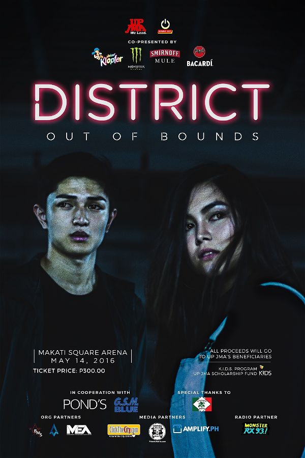 Take the Night Away and Party it all out @ District: Out of Bounds UP JMA