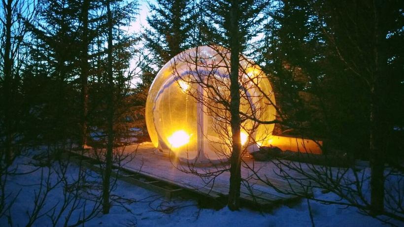 You Can Sleep in a "Bubble" in Iceland to Watch the Northern Lights