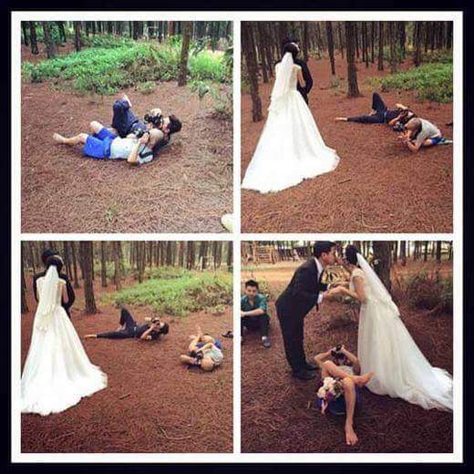 LOOK These Wedding Photographers Will Do Anything for a Good Shot 10