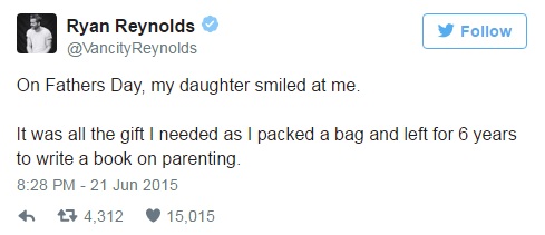 Ryan Reynolds parenting