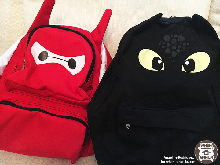 Snapsacks Red Baymax Toothless Dragon