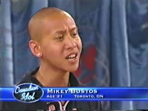 Mikey Bustos in Canadian Idol