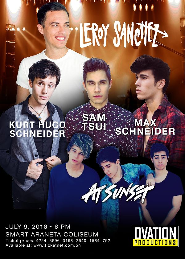 YouTube Favorites in Manila: Leroy Sanchez, Max Shneider, Sam Tsui, Hurt Hugo Schneider, & At Sunset!