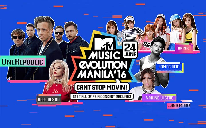James Reid, Nadine Lustre, and Sarah Geronimo to Perform at MTV Music Evolution Manila 2016!