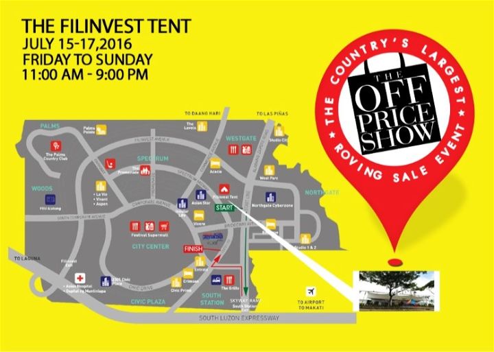 Discover Great Finds at The Off Price Show, The Country's Largest Roving Sale! July 15-17 @ Alabang