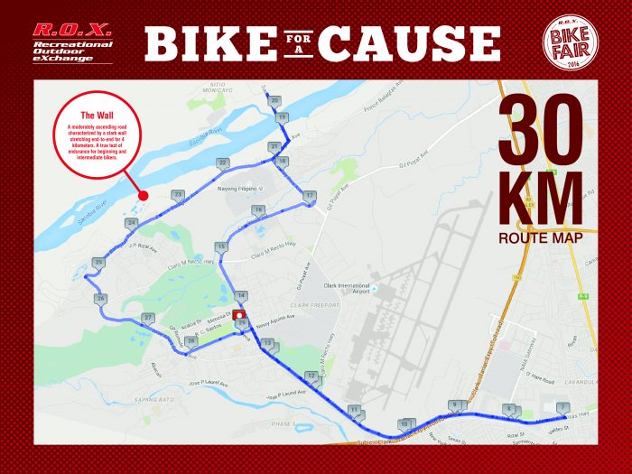 Route Map_30KM_8 ft x 6 ft