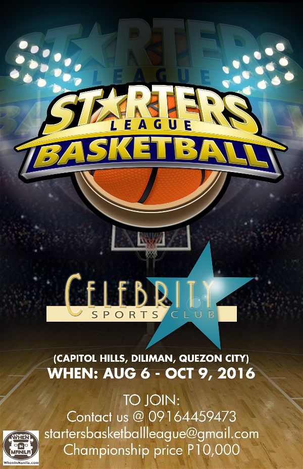 Starters Basketball League: Your Chance to Play Against Different Celebrities, Face to Face!