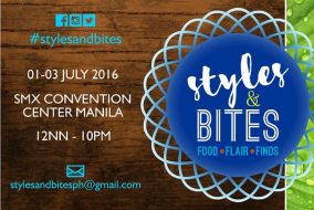 Styles & Bites: A Festival of Flavors and Fanciful Finds — July 1-3 @ SMX Convention Center