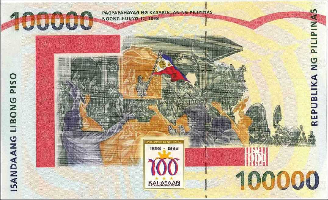 Our Commemorative 100,000-Peso Bill Is World’s Largest Banknote