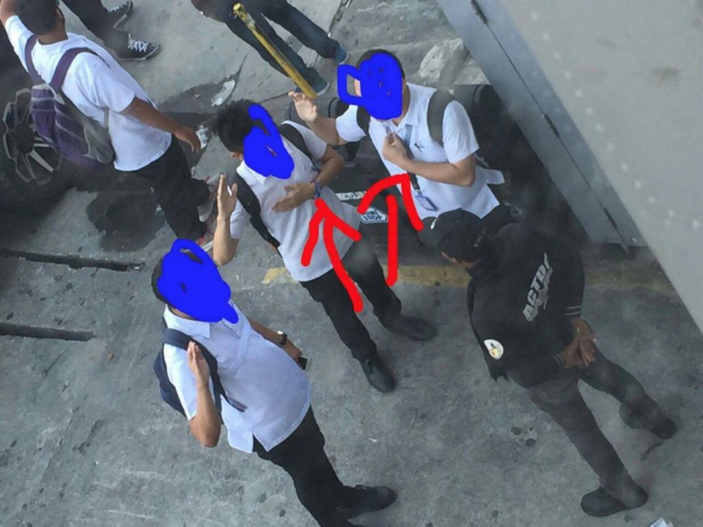 enforcer asked students caught jaywalking