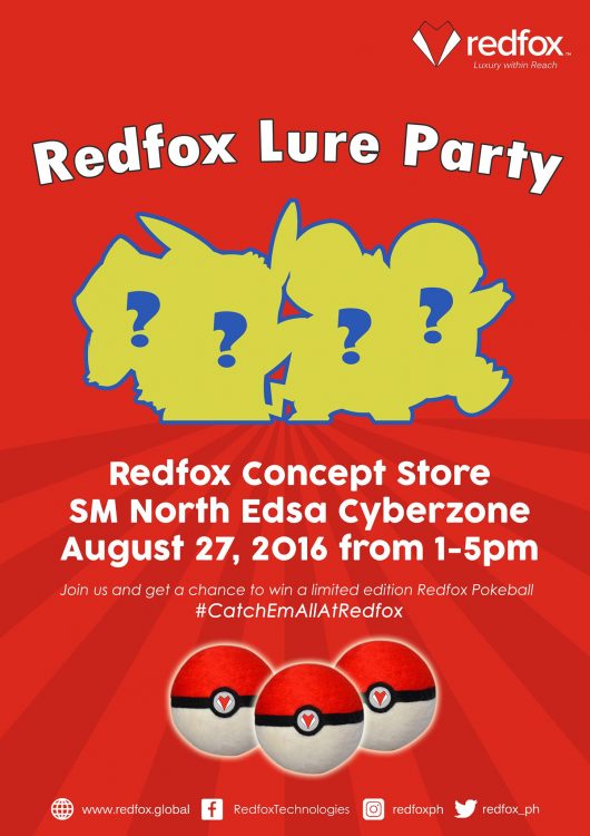 REDFOX Pokemon Lure Party