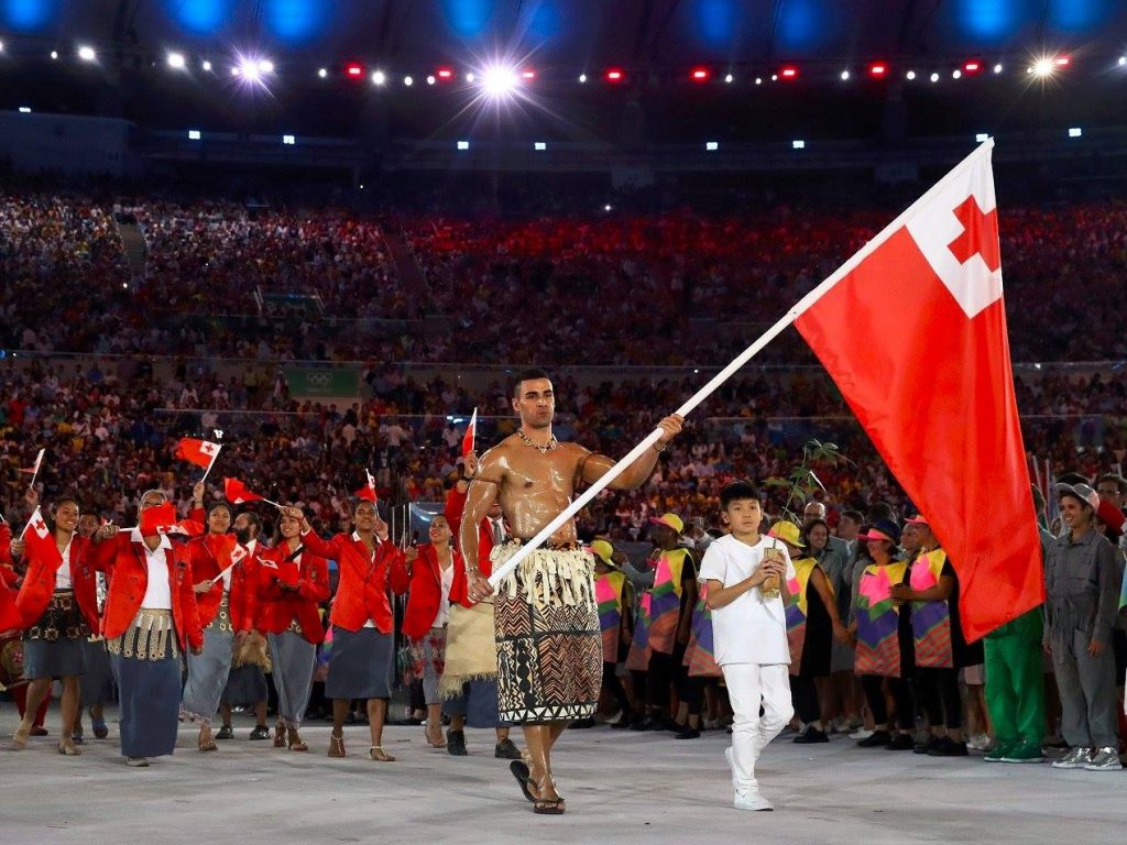 Internet Went Crazy Over Tongan Flag Bearer at the Olympic Opening Ceremony