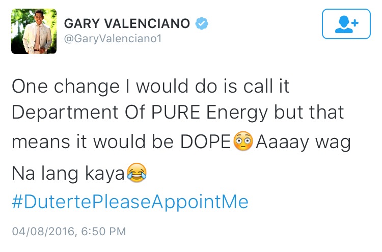 20 Wacky #DutertePleaseAppointMe Tweets to Give You a Good Laugh 2 IMG_0233