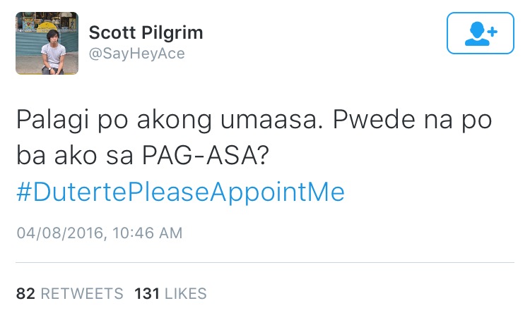 20 Wacky #DutertePleaseAppointMe Tweets to Give You a Good Laugh 8 IMG_0240