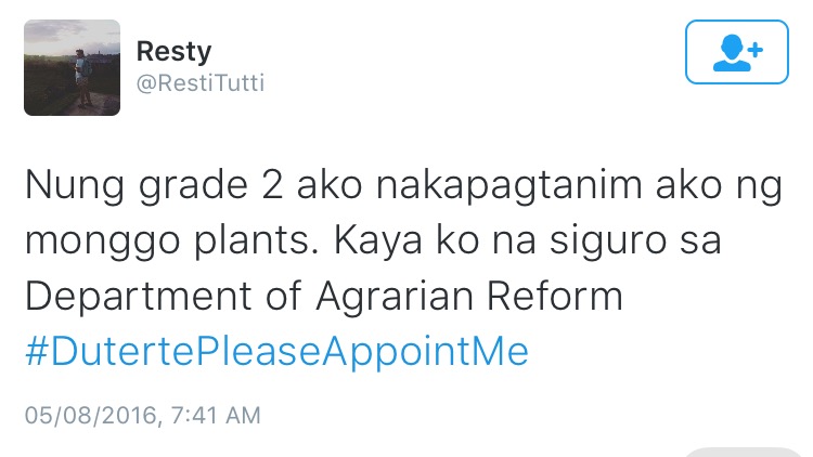 20 Wacky #DutertePleaseAppointMe Tweets to Give You a Good Laugh 16 IMG_0248