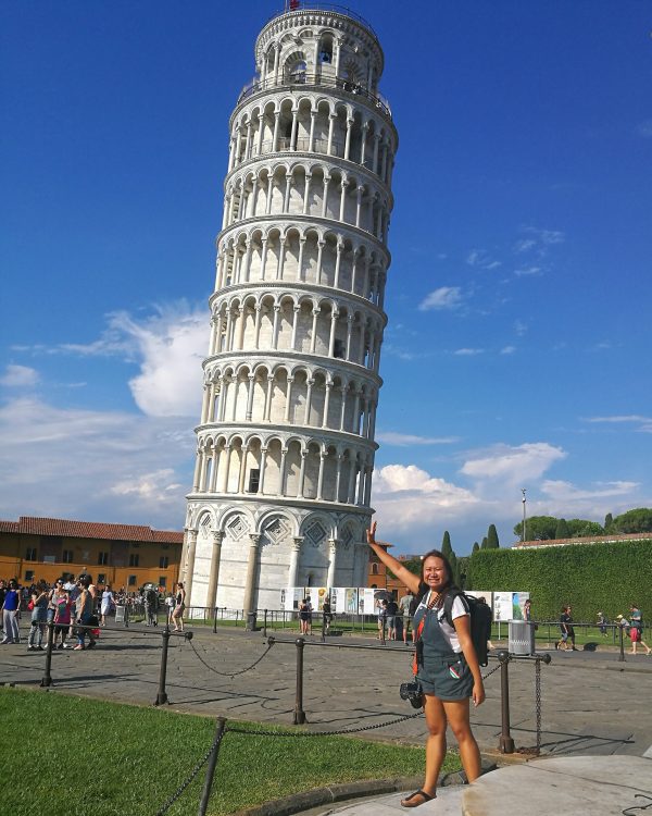 at the Leaning Tower of Pisa