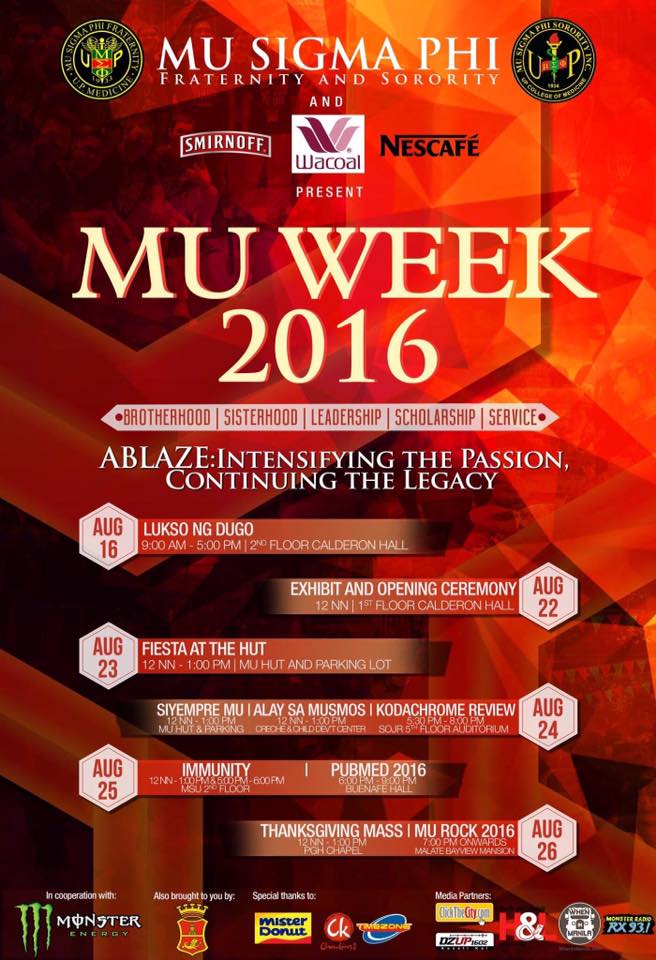 Mu Week Poster