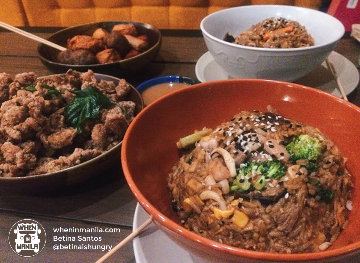 In the photo: Asian Street Balls, Taiwanese Chicken Popcorn, Make Your Own Mongolian Bowls