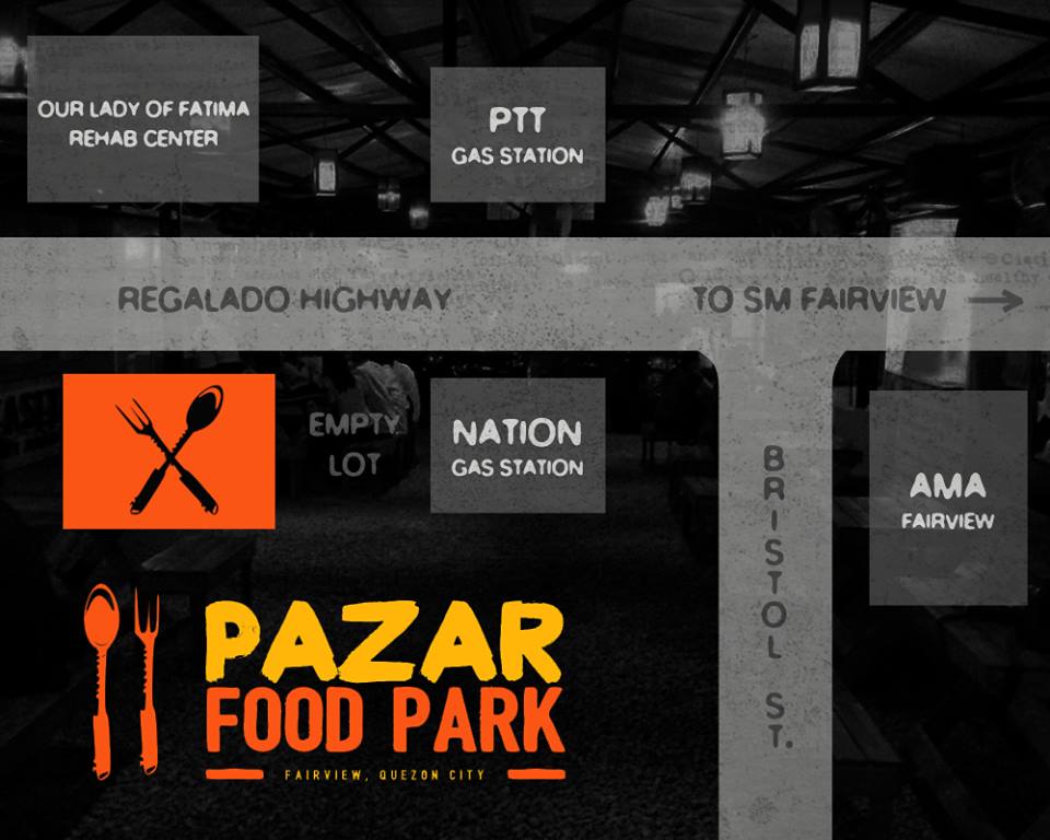 Pazar Food Park Map