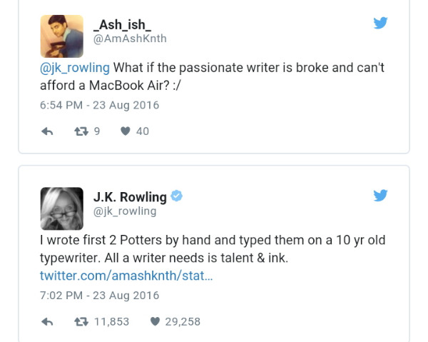 J.K. Rowling Gives Smart Advice to Aspiring Writers