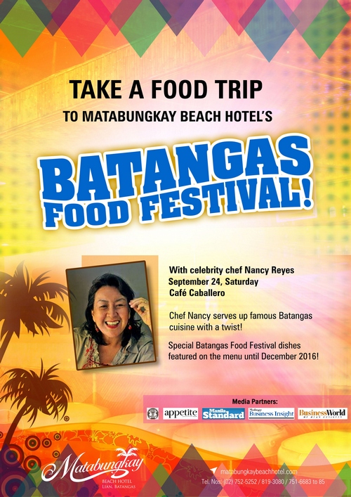BATANGAS FOOD FESTIVAL PROMOTION with CHEF NANCY REYES LUMEN When In