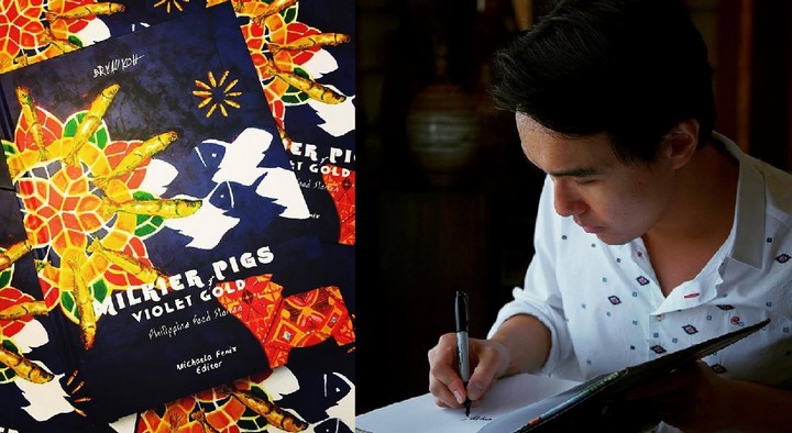 Signed copies of Bryan Koh's book, "Milkier Pigs and Violet Gold" are available at The Kitchen Bookstore