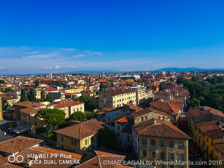 View from the Leaning Tower of Pisa