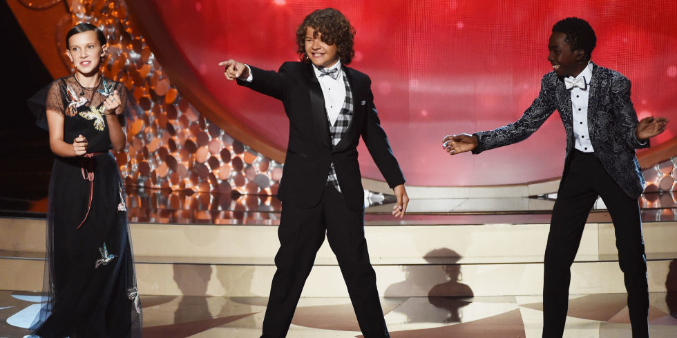 WATCH The Kids of Stranger Things Perform 22Uptown Funk22 at the Emmys